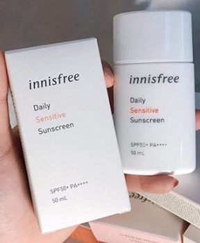 Kem Chống Nắng Dành Cho Da Nhạy Cảm Innisfree Daily Sensitive Sunscreen SPF50+ PA ++++ 50ml