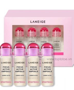 Tinh Chất Cô Đặc Dưỡng Trắng Da Laneige Focus Active Ampoule Amino Acid - Brightening Skin 7mlx4