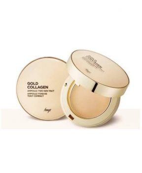 Phấn Nền Che Khuyết Điểm The Face Shop Gold Collagen Ampoule TWwo- Way Pact