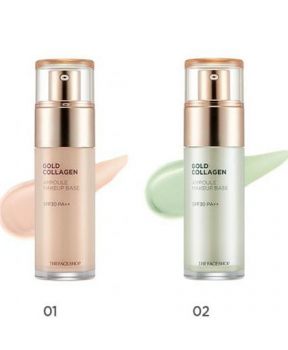 Kem Lót The Face Shop Gold Collagen Ampoule MakeUp Base