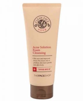 Sữa Rửa Mặt Trị Mụn The Face Shop Acne Solution Foam Cleanser