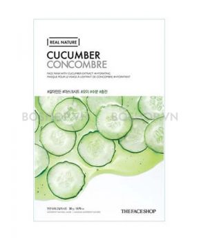 Mặt Nạ Giấy The Face Shop Real Nature Cucumber Concombre Mask