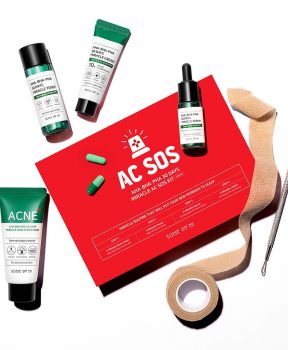 Bộ Sản Phẩm Dành Cho Da Mụn Some By Mi 4 Món AHA-BHA-PHA 30 Days Miracle AC SOS Kit