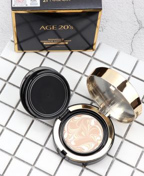 Phấn Tươi Dưỡng Da Che Phủ Tốt AGE 20's 21 Light Beige 14g X 2 Lõi Signature Essence Cover Pact Intense Cover