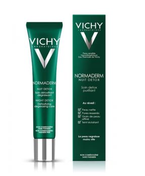 VICHY Normaderm Night Detox – Gel dưỡng Thải độc da Ban Đêm – 40ml