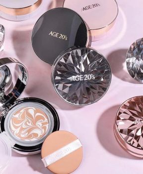 Phấn Nền Lạnh Kim Cương Hồng AGE 20's No.21 12.5g Essence Cover Pact Diamond Original Pink SPF 50+/PA +++