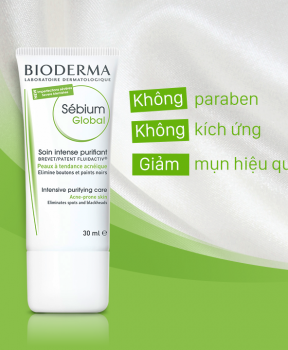 Kem Dưỡng Bioderma Làm Giảm Mụn 30ml