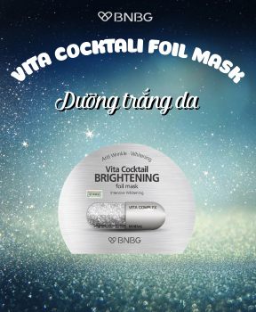 Mặt Nạ BNBG Vita Complex Dưỡng Sáng Da, Mờ Thâm Nám 30ml Vita Cocktail Brightening Foil Mask