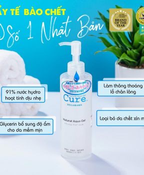 Gel Tẩy Tế Bào Chết Cure Cho Mặt Và Toàn Thân 250g Natural Aqua Gel