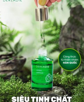 Tinh Chất Derladie Tràm Trà Cho Da Mụn, Nhạy Cảm 30ml Herbal Ampoule For Blemish