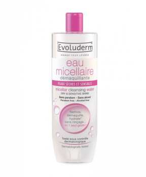 Nước Tẩy Trang Evoluderm Cho Da Khô Và Nhạy Cảm Micellar Cleansing Water Dry & Sensitive Skins