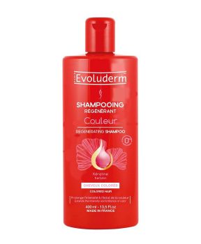 Dầu Gội Evoluderm Dành Cho Tóc Nhuộm Giúp Tóc Bóng Mượt Bền Màu 400ml Keratin Color Regenerating Shampoo For Color-Treated Hair