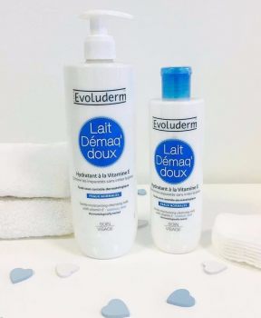 Sữa Tẩy Trang Evoluderm Chiết Xuất Vitamin E Dành Cho Da Thường Lait Démaq' Doux Hydratant