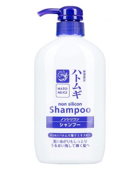 Dầu Gội Hatomugi Mềm Mượt Tóc Từ Hạt Ý Dĩ & Dầu Ngựa 600ml Cosme Station Hatomugi Shampoo