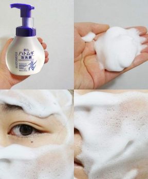 Sữa Rửa Mặt Hatomugi Ý Dĩ Tạo Bọt Dưỡng Ẩm, Sáng Da 160ml The Facial Whip