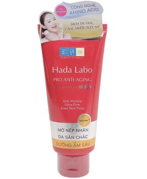 Kem Rửa Mặt Hada Labo Dưỡng Chuyên Biệt Ngừa Lão Hóa 80g Pro Anti Aging α Lifting Cleanser