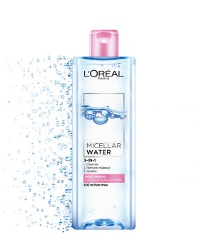 Nước Tẩy Trang L'Oreal Dưỡng Ẩm Cho Da Thường, Khô 400ml Micellar Water 3-in-1 Moisturizing Even For Sensitive Skin