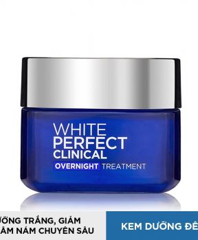 Kem Dưỡng Sáng Da, Giảm Thâm Nám Chuyên Sâu Ban Đêm L'Oréal Paris 50ml White Perfect Clinical Night Cream