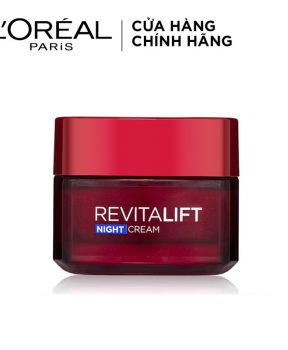 Kem Dưỡng Săn Chắc Da và Giảm Nếp Nhăn Ban Đêm L'Oreal 50ml Revitalift Anti Wrinkle Night Cream