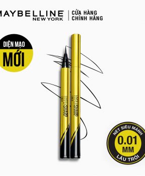 Bút Kẻ Mắt Nước Sắc Mảnh Maybelline Màu Đen 0.5g HyperSharp Liner