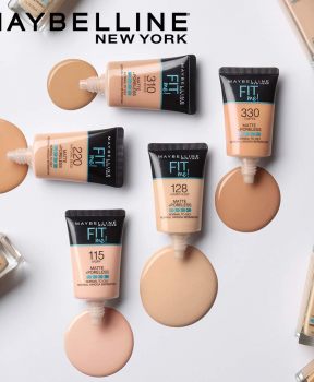 Kem Nền Mịn Lì Tự Nhiên Maybelline Fit Me Matte Poreless Foundation Tube 18ml