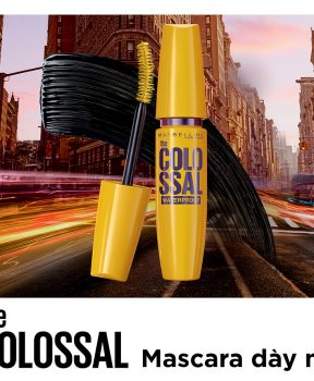 Mascara Maybelline Làm Dày Mi Gấp 10 Lần & Ngăn Rụng Mi Màu Đen 9.2ml Mascara Colossal Waterproof Black