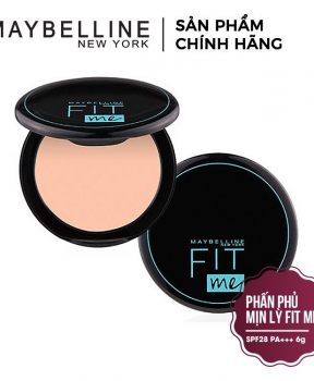 Phấn Nền Kiềm Dầu Chống Nắng 12H Mịn Lì Lâu Trôi Maybelline Fit Me Matte Poreless Compact Powder SPF28 PA+++ 6g