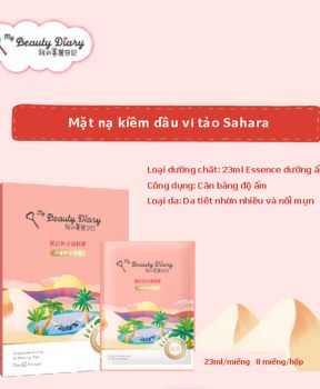 Mặt Nạ My Beauty Diary Tảo Sahara Cân Bằng, Kiềm Dầu 23ml Sahara Scenedesmus Oil Balancing Mask
