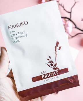 Mặt Nạ Naruko Ý Dĩ Nhân Đỏ Dưỡng Sáng Da 25ml (Mới) Raw Job’s Tears Brightening Mask
