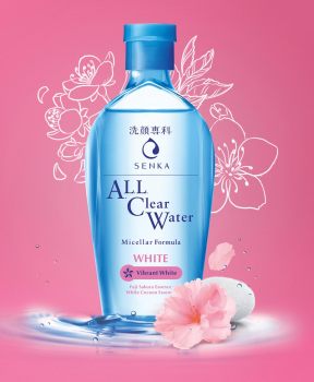 Nước Tẩy Trang Senka Cấp Ẩm, Dưỡng Sáng Da 230ml All Clear Water Micellar Formula White