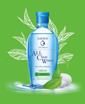 Nước Tẩy Trang Senka Ngừa Mụn, Kiểm Soát Nhờn 230ml All Clear Water Micellar Formula Fresh Anti Shine