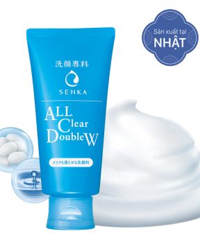 Sữa Rửa Mặt Tẩy Trang SENKA 120g All Clear Double Wash