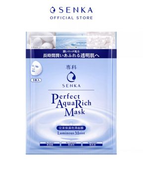 Mặt Nạ Senka Cấp Ẩm, Dưỡng Sáng Da 25ml Perfect Aqua Rich Luminous Moist Mask