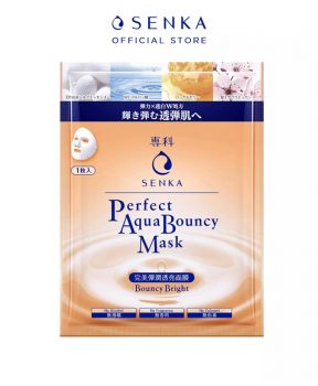 Mặt Nạ Senka Cấp Ẩm, Dưỡng Sáng Và Đàn Hồi 25ml Perfect Aqua Bouncy Mask Bouncy & Bright