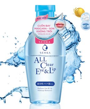Nước Tẩy Trang Mắt Môi SENKA 150ml All Clear Eye & Lip