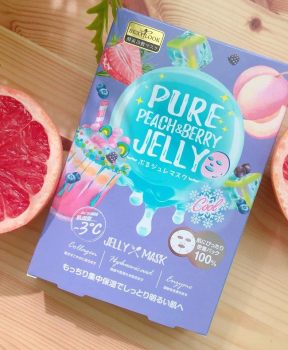 Mặt Nạ Thạch Sexylook Jelly Đào Dưỡng Sáng Da 38ml Pure Peach & Berry Jelly (Màu Tím)
