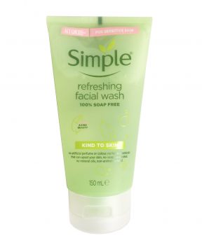Gel Rửa Mặt Simple Dành Cho Da Nhạy Cảm 150ml Kind To Skin Refreshing Facial Wash Gel