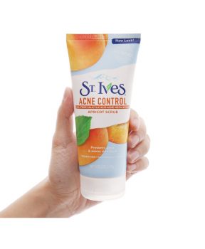 Sữa Rửa Mặt Tẩy Tế Bào Chết Quả Mơ Ngừa Mụn St.Ives 170g Blemish Control Apricot Scrub