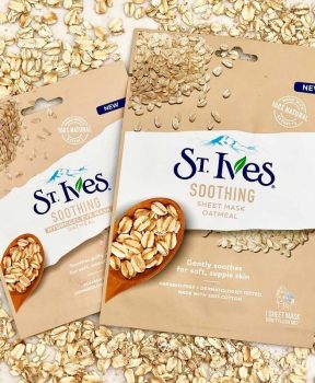 Mặt Nạ St.Ives Dưỡng Mềm Mịn Chiết Xuất Yến Mạch 25ml Soothing Sheet Mask Oatmeal