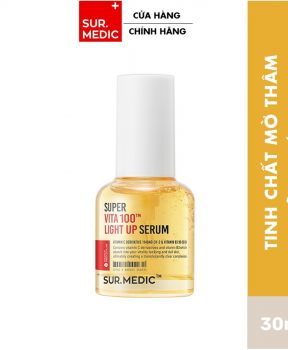 Tinh Chất Sur.Medic+ Mờ Thâm Và Dưỡng Sáng Da 30ml Super Vita 100TM Light Up Serum