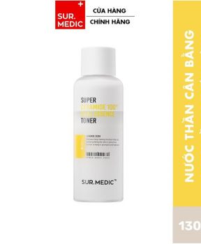Nước Thần Sur.Medic+ Phục Hồi Cân Bằng Da Kích Ứng 130ml Super Ceramide 100tm Dual Essence Toner