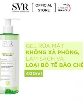 Gel Rửa Mặt SVR Không Chứa Xà Phòng Cho Da Dầu 400ml