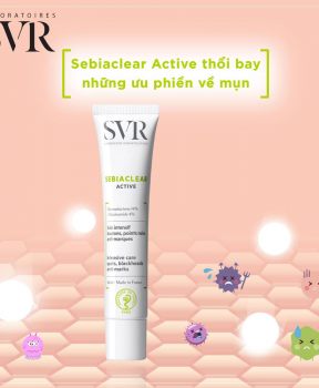 Kem Dưỡng SVR Làm Giảm Mụn & Giúp Loại Bỏ Dầu Cho Da 40ml Sebiaclear Active