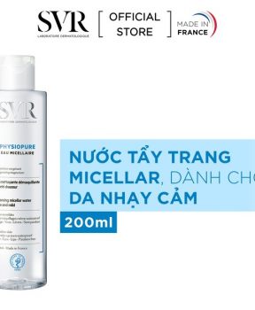 Nước Tẩy Trang SVR Micellar Dành Cho Da Nhạy Cảm 200ml PHYSIOPURE Eau Micellaire