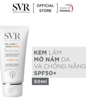 Kem Chống Nắng SVR Hỗ Trợ Mờ Nám SVR SPF50+ 50ml Clairial Crème