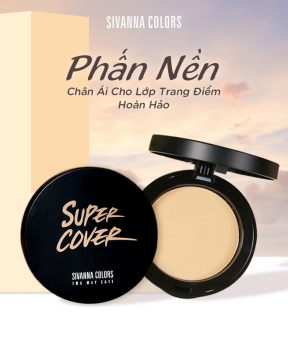 Phấn Nền Sivanna Colors Super Cover Two Way Cake 10g 
