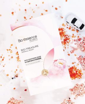 Mặt Nạ Bio-Essence Dưỡng Da Tươi Trẻ Chiết Xuất Mẫu Đơn Hoàng Cung 20ml Bio Skin Soothing Mask