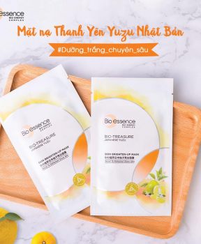 Mặt Nạ Bio-Essence Dưỡng Sáng Da Chiết Xuất Quả Thanh Yên (Yuzu) 20ml Bio Skin Brighten-Up Mask