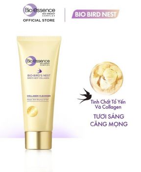 Sữa Rửa Mặt Bio-essence Dưỡng Da Tươi Sáng Căng Mọng 100g Bio Bird’s Nest Collagen Cleanser