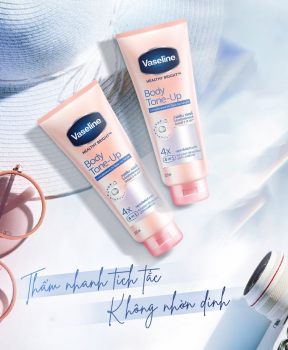Tinh Chất Dưỡng Thể Vaseline Nâng Tông Tức Thì 320ml Body Tone-Up